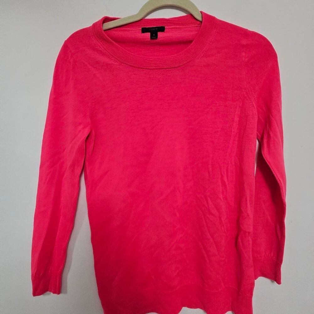 Pink J.Crew long sleeve top